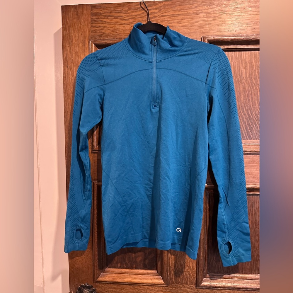 GAP Teal Blue womens Quarter-Zip Performance Pullover
